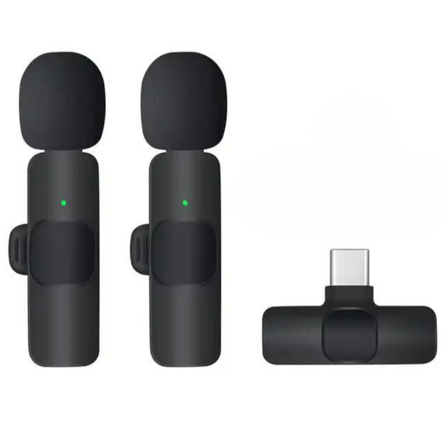 Micrófono solapero dual profesional K-11 Tipo C