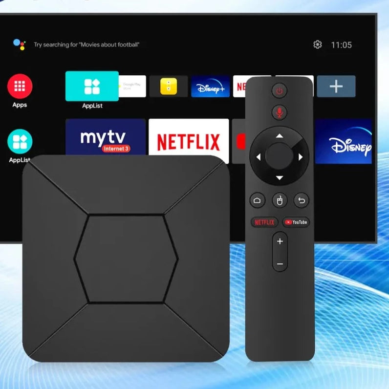 ANDROID TV BOX F1 1+8 (8+128) CON ASISTENCIA DE VOZ dos mun
