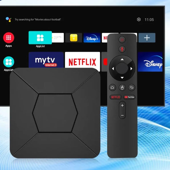 Android Tv box Q5 con control a voz