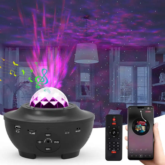 Proyector Galaxia RGB con Bluetooth MP3