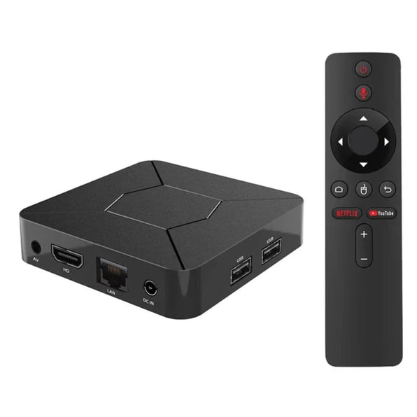 Android Tv box Q5 con control a voz