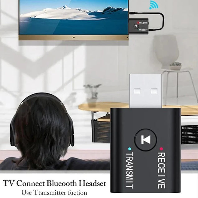 Adaptador de audio bluetooth 2 en 1