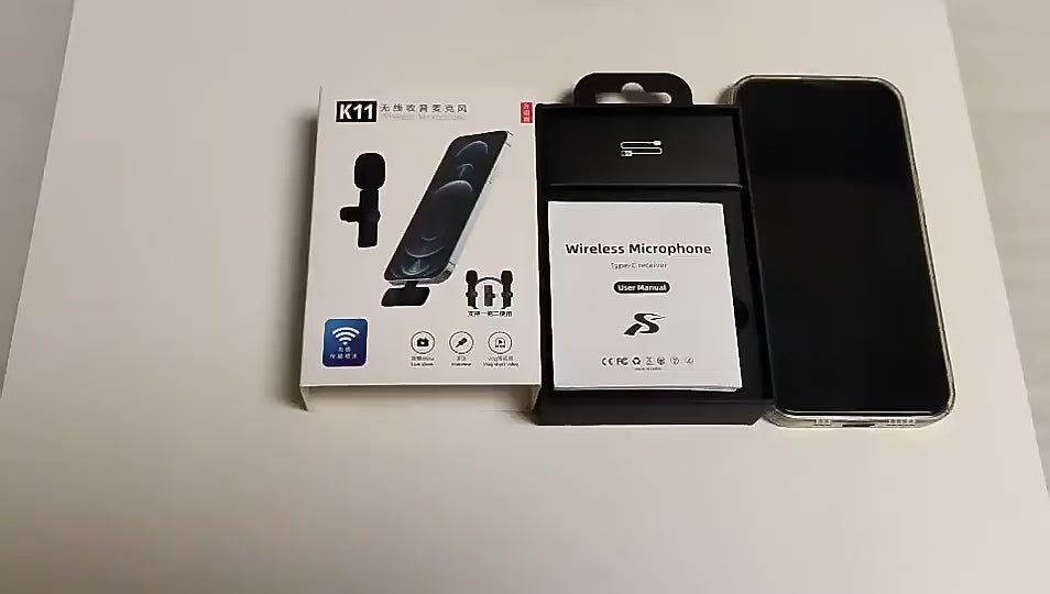 Micrófono solapero dual profesional K-11 Tipo C