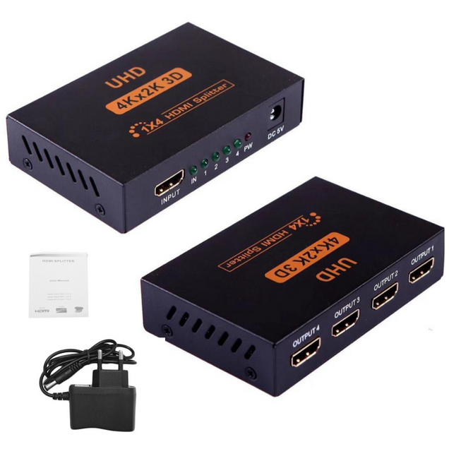 Splitter HDMI 1 x 4 salidas Full HD